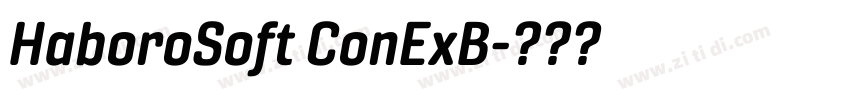 HaboroSoft ConExB字体转换 HaboroSoft ConExB字体转换